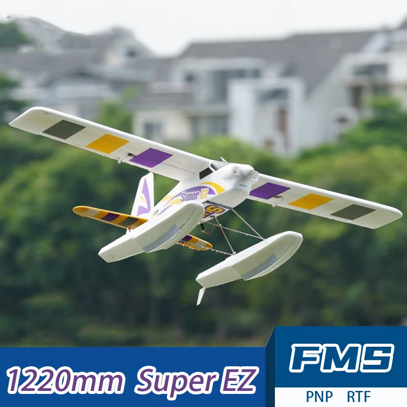 Fms 1220Mm (48 ") Super Ez V4 Ranger Epo 4Ch Rc Trainer Aircraft Radio Control Fixed Wing Model Outdoor Per Hobby Model Aircraft