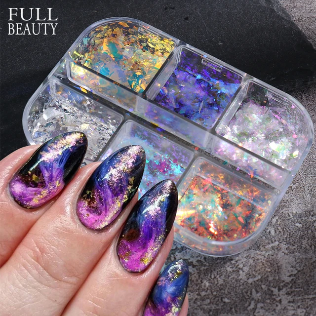 Butterfly Nail Glitter for Nail Art 24 Colors Splarkly Nail Decals Nail  Sequins Flake Acrylic Manicure Paillettes Ultrathin Face Body Glitters for