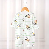 2024 New Autumn Baby Jumpsuit Cotton Long-sleeved Folio Climbing Clothing Boys Girls Pajamas Baby Romper Kids Loose Jumpsuits 4