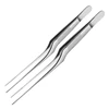 1 Piece Ear Nose Earpick Wax Removal Forceps Angled Clamp Nasal Tool Curved Earwax Tweezers Clip Eyelash Remover Cleaner Tweezer 1