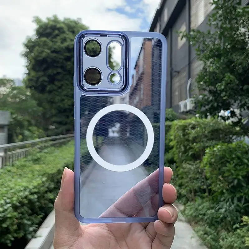 Stylish Transparent Magnetic TPU Drop-Proof Case with Enhanced Protection