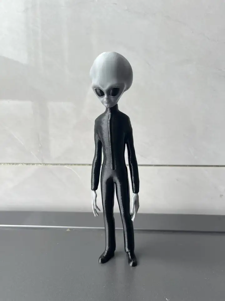 2025 New Roswell UFO Grey Aliens 3D Print Toys Jesus Model Kits