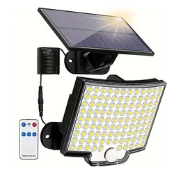 Solar - Powered Motion Sensor LED Flood Light for Outdoor Security and Garden Lighting (F106LED - 1PACK)