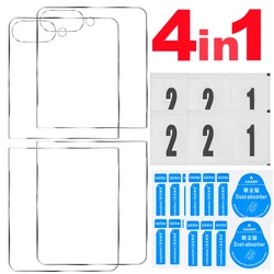 Premium Tempered Glass Screen Protector - Anti - scratch, Clear Films, Multi - Pack (2 - 6 Pieces) for Galaxy Z Flip 8 (4 in 1 Glass)