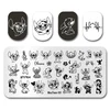 Stamp Plate MouTeen-181 Big Disney Lilo Stitch Nail Stamping Plates Manicure Set For Nail Art Stamper 1