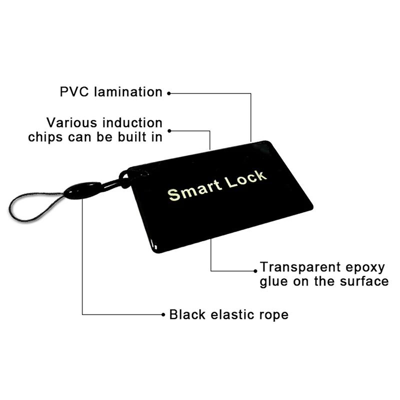 5/10Pc 1024 (bits) Black 13.56Mhz IC Card Electronic Smart Door Lock Card Digital Smart Fingerprint Locks Unlock Small RFID Card