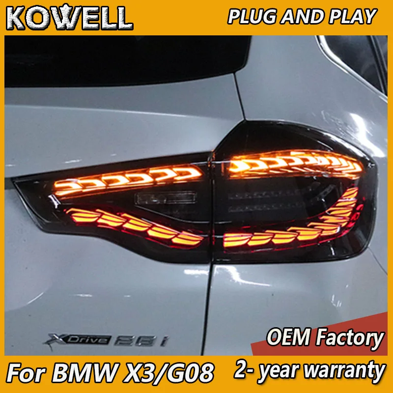 

Car Styling for BMW X3 Taillights 2018-2022 X3 Tail Lights Rear DRL Fog Brake Turn Signal Reversing BMW G08 Taillight