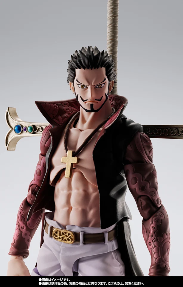 Original Bandai One Piece S.H.Figuarts Shf Dracule Mihawk Hawk Eye
