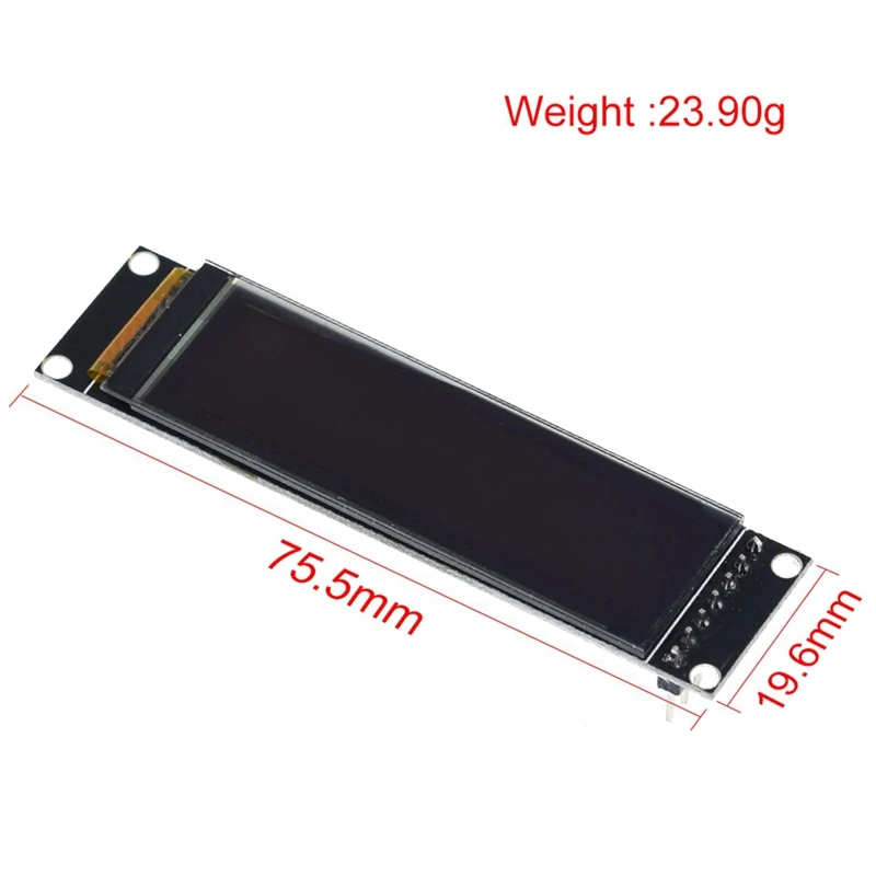 Real OLED Display 2.08 Inch 256X64 Graphic LCD Module White Display Screen SH1122 Controller Support SPI