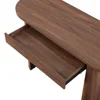 Juliet Oval Writing Desk Solid Wood Construction Elegant Finishes Spacious Drawer Curved Legs Versatile Design Easy Assembly 5