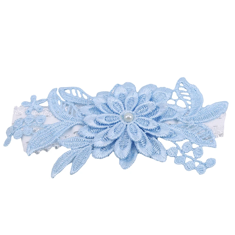 Lace Garter Belt 2pcs/Set Wedding Floral Garters for Women/Bride Thigh Ring Bridal Leg