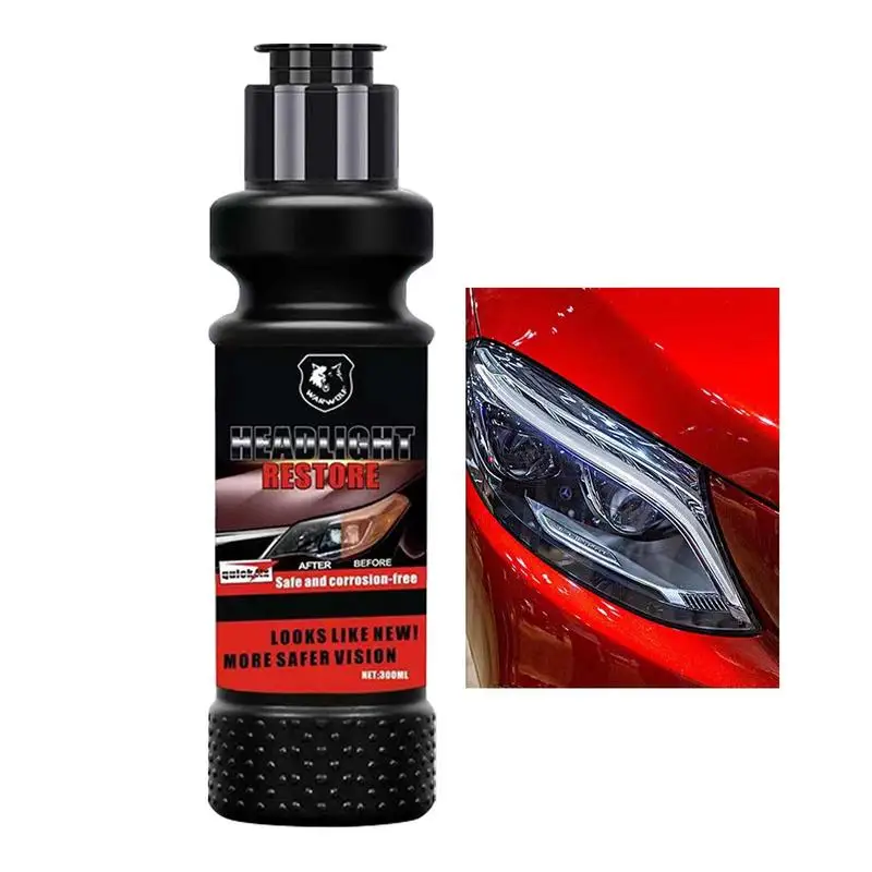 

Headlight Lens Cleaners Headlights Cleaner 300ml Effective Fast & Easy Car Headlight Repair Fluid Remove Scratches Cloudiness