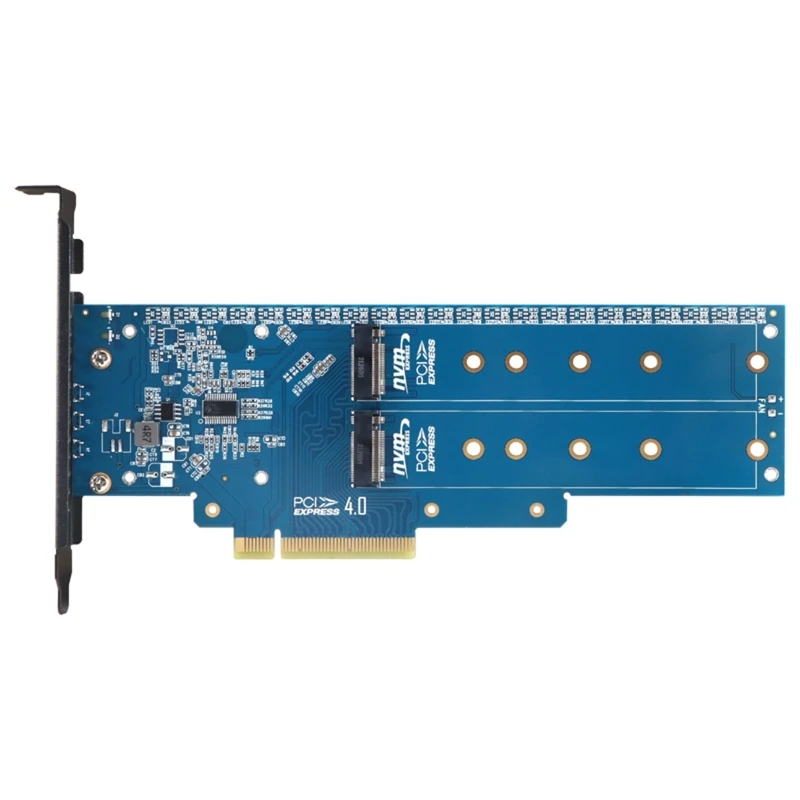 M.2 Pcie 8X 하드 드라이브 어댑터용 듀얼 포트 8X 16X 슬롯 SSD 라..