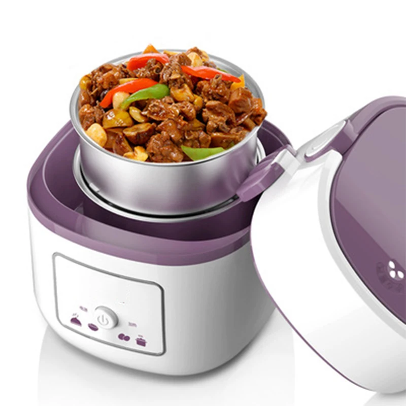 RW-01 220V/250W Electric Food Steamer Multifunctional Household Three Layers 304 Stainless Steel Split Hot Pot Mini Steamer 1.9L