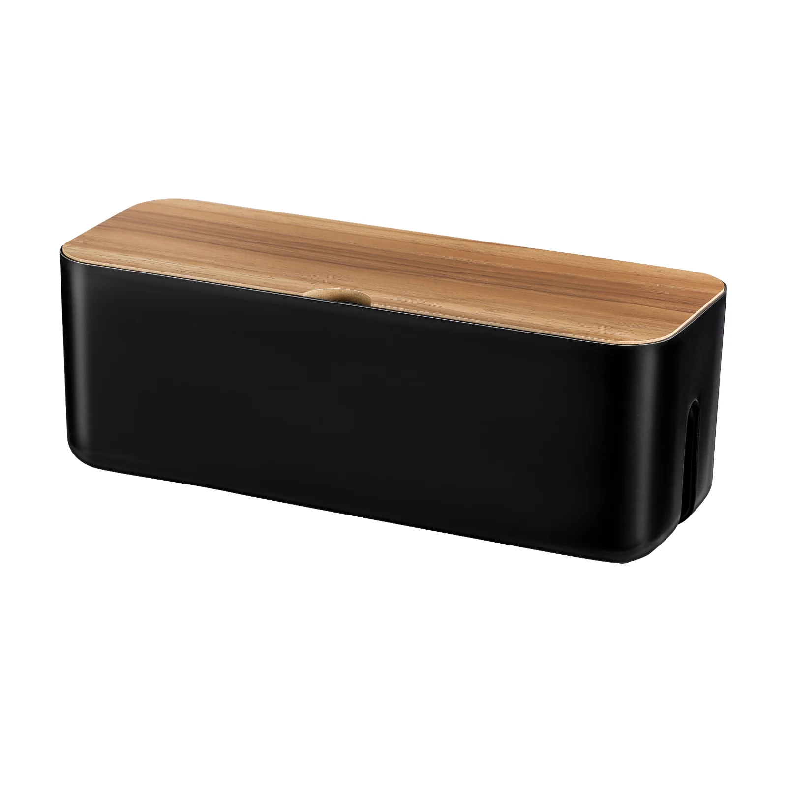 

Desk Cable Wire Organizer Cord The Storage Bamboo Management Holder Wood Tray