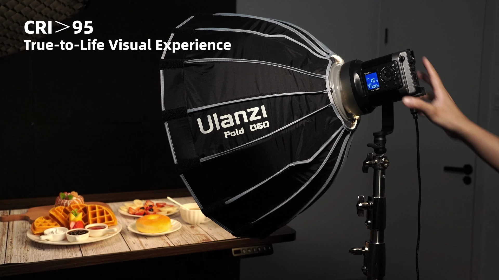 Ulanzi VL-120Bi VL-120C 120 Вт видеолампа