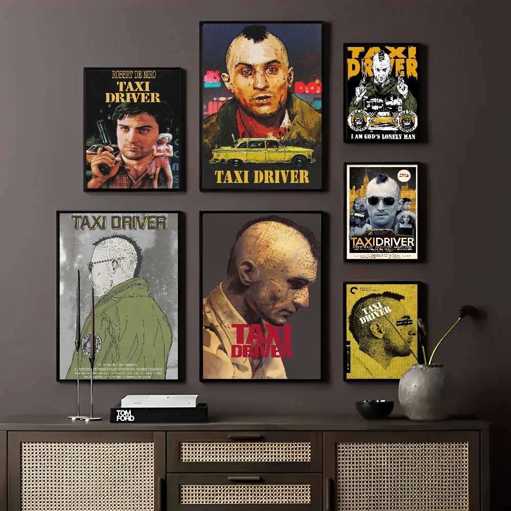 

Classic Movie Taxi Driver Poster Self-adhesive Art Poster Whitepaper Prints Posters Artwork Aesthetic Art Wall Painting