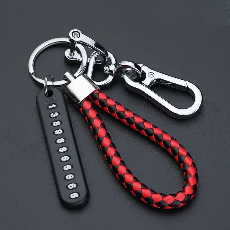 Anti-Lost Keychain, Car Keyring, Phone Number Key Ring