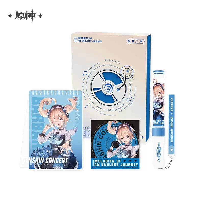 

Game Genshin Impact Cosplay Online Concert Atmosphere Gift Box Anime Xinyan Shenhe Yunjin Glow Stick Bookmark Notebook Xmas