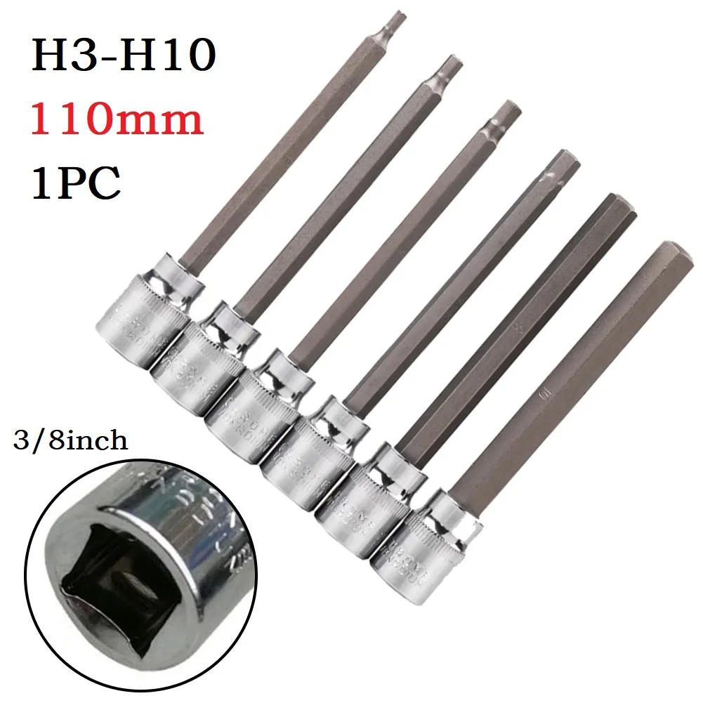 

1Pc Drill Socket Adapter For Impact Driver Hex Screwdriver Bit 3/8 Inch Drive Wrench Socket AdapterHand Tools H3-H10