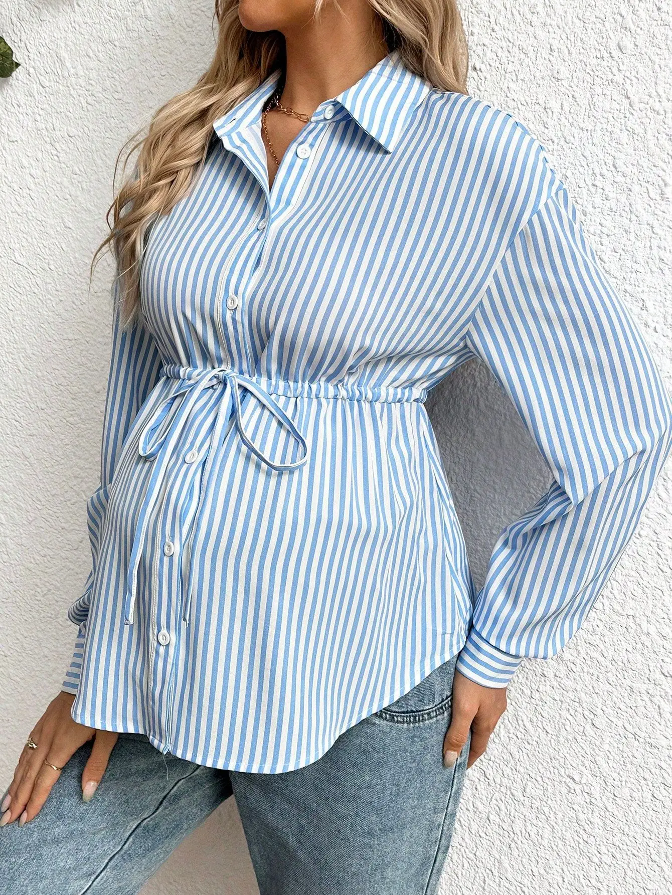 Maternity Dresses and Skirts Striped S13e09be18f1f4b18835cef7701e3ae6bG