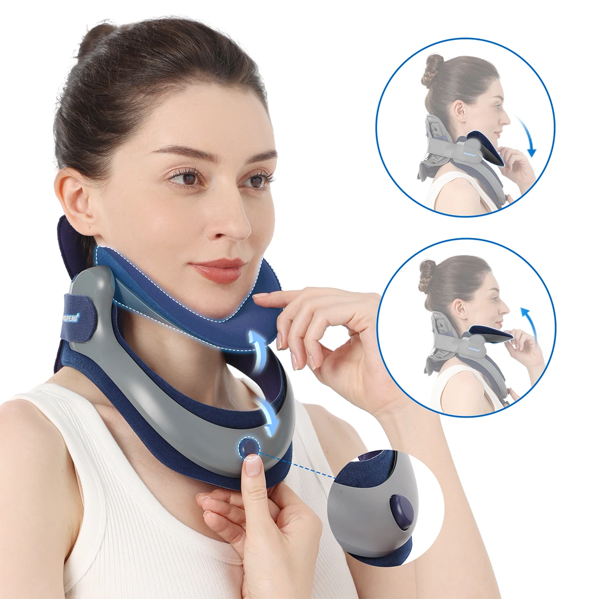 VELPEAUCervicalTractionDeviceAdjustableNeckStretcherforPosture