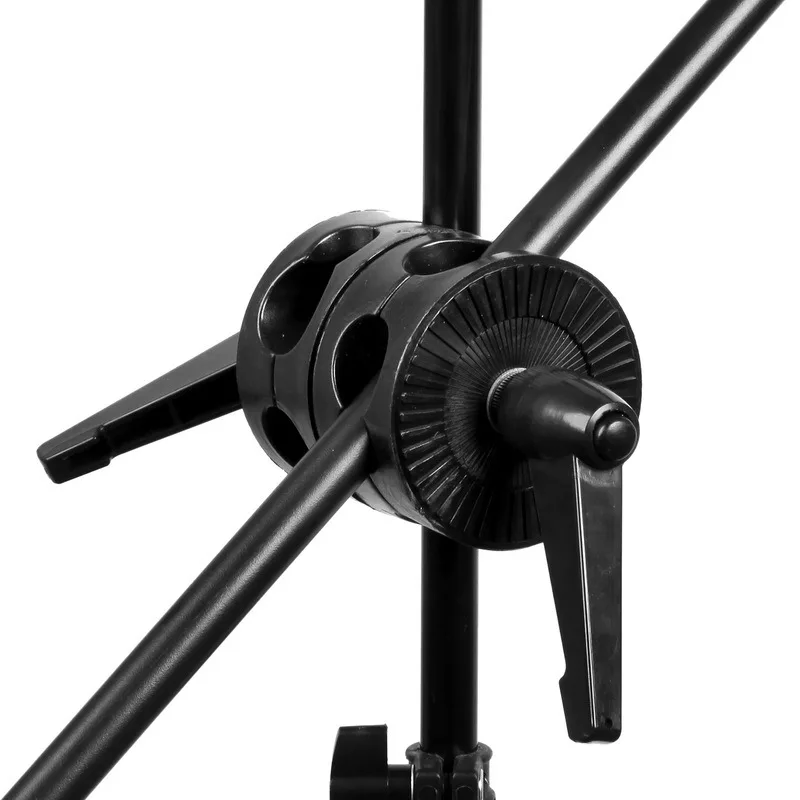 Swivel Dual Head Grip Holder Bracket For Photo Studio Boom Reflector Arm Support Dual Grip Head Angle Clamp Photography pole
