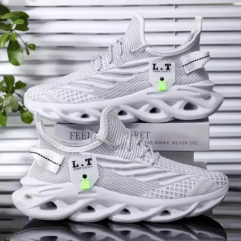 Men's Running Shoes Fashionable Avant-garde Mesh Anti Slip Casual Sneakers New Ultra Light Fast Drying Basketball Training Shoes
