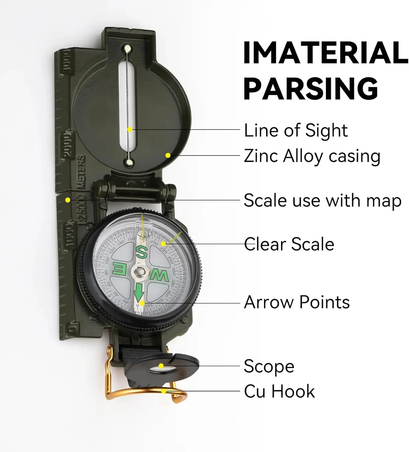  slider image of Outdoor Survival Compass Mountaineering