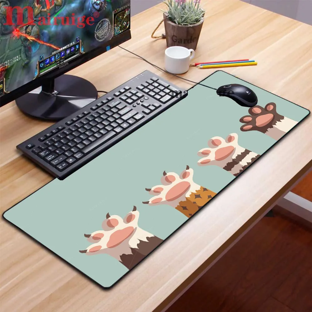 

Cute Cat's Paw Large Mouse Pad Gamer Pad Rubber High Quality Suitable for Desk Pad, Eye Protection, Comfortable Non-slip XL CSGO