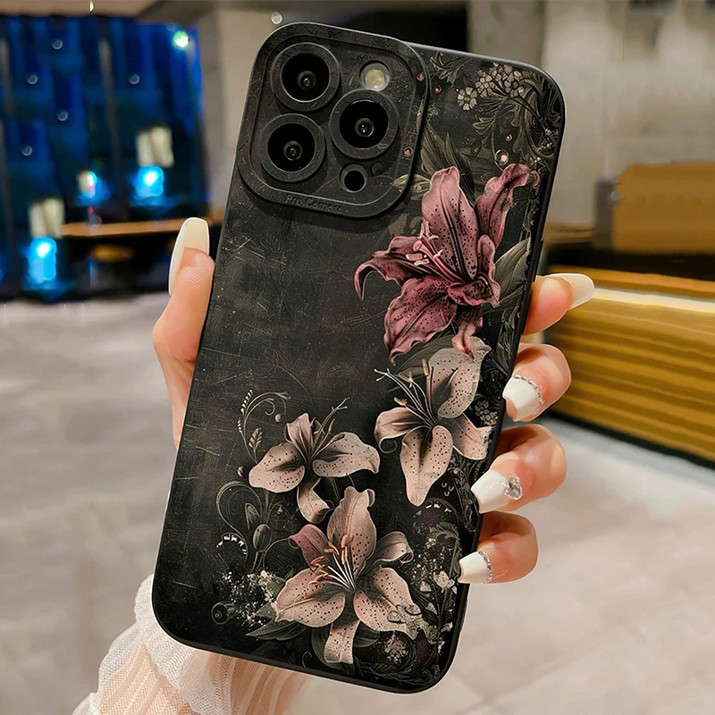 Elegant Rose Butterfly Phone Case Cover