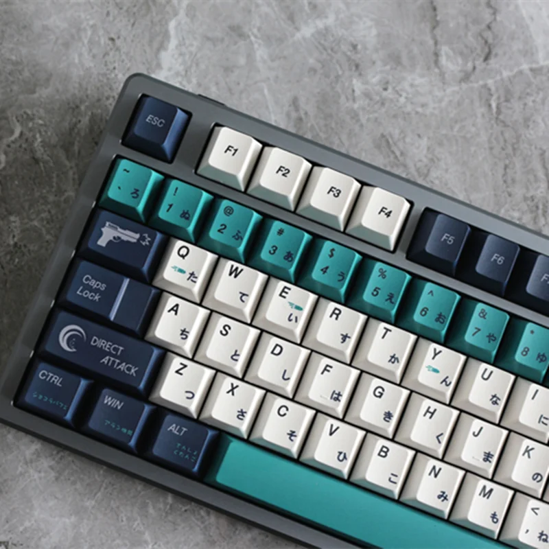 Lycoris Recoil Pbt Keycap Design Personalizado Cereja Perfil Dye Sublimação 140 Chaves para Outemu Gateron Ttc Kailh Cereja mx Interruptor - Imagem 4