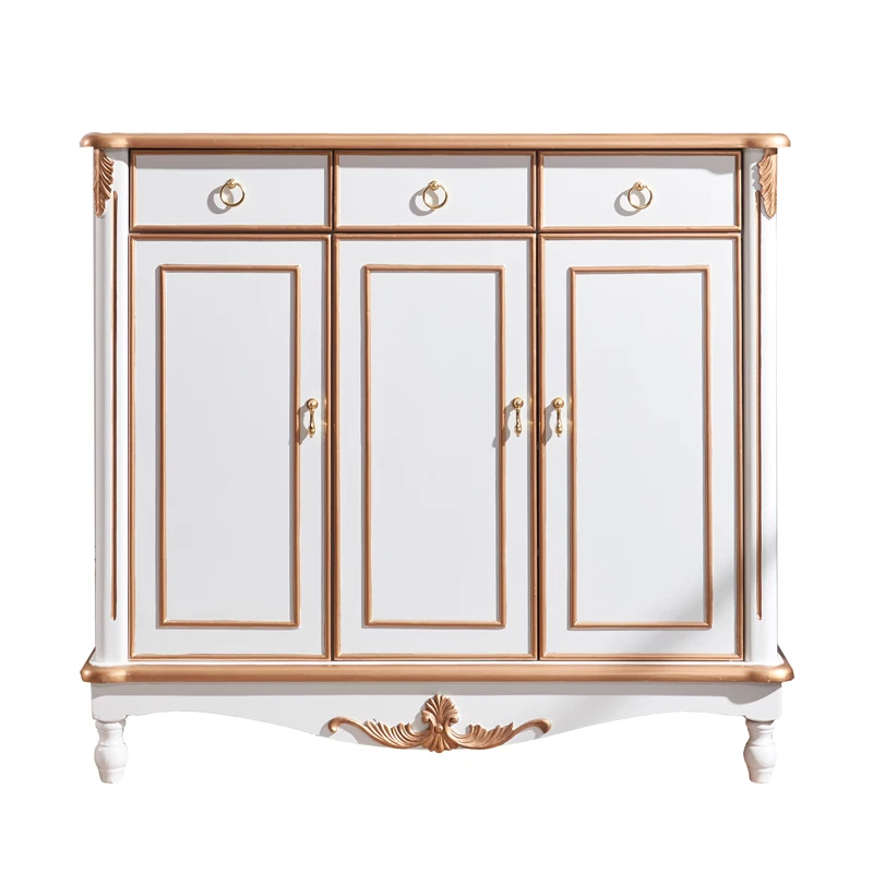 

Light luxury shoe cabinet, European style storage cabinet, hall decoration, dining cabinet, solid wood porch cabinet