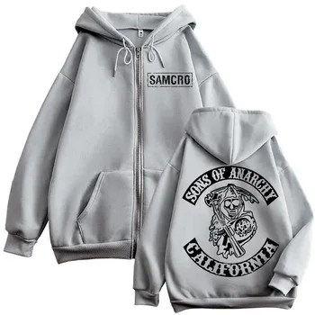 2025 Fashion trend printed zipper hoodie Gothic retro style zipper cardigan for men and women; loose high quality sweatshirt 6