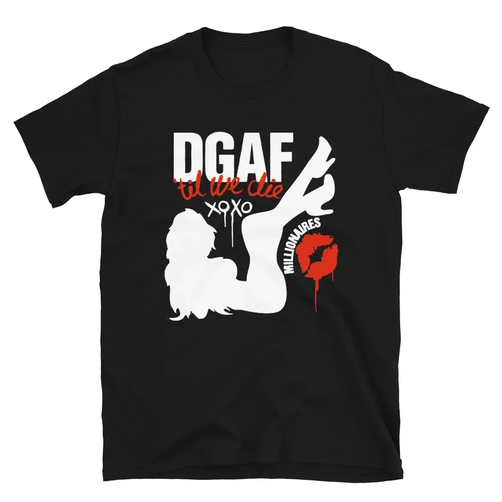 

Футболка с изображением миллионеров DGAF TIL WE DIE Emo Scene Queen Myspace Melissa Мари