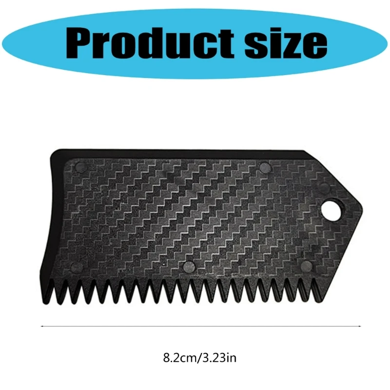 Surfboard Wax Scraper Plastic Cleaning Comb Tool for Maintaining Surfboard Wax
