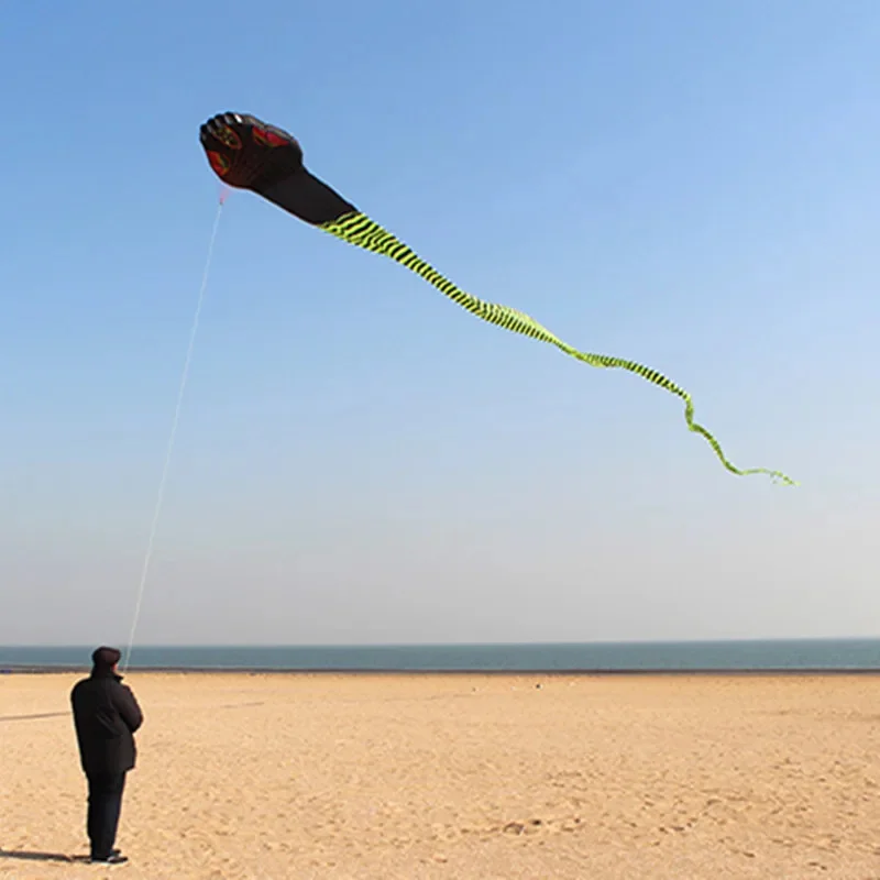 

free shipping 40m snake kites flying for adults kites reel Inflatable Show Kite Outdoor play toy sports Children outdoor games