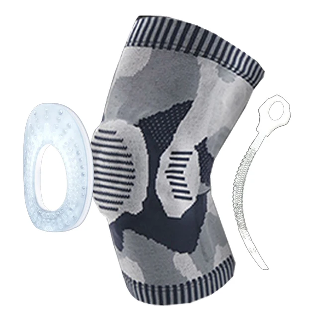 Tcare 1 Piece Professional Compression Knee Brace Support for Arthritis Relief, Joint Pain, ACL, MCL, Meniscus Tear Post Surgery Gray - 1 Piece