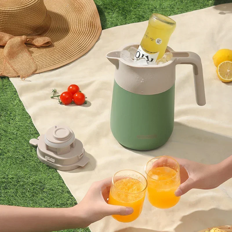 Large Capacity Insulated Flask Kettle, Portable Household Vacuum Flasks, Thermos Pot, Hot Water Bottle with Digital Display