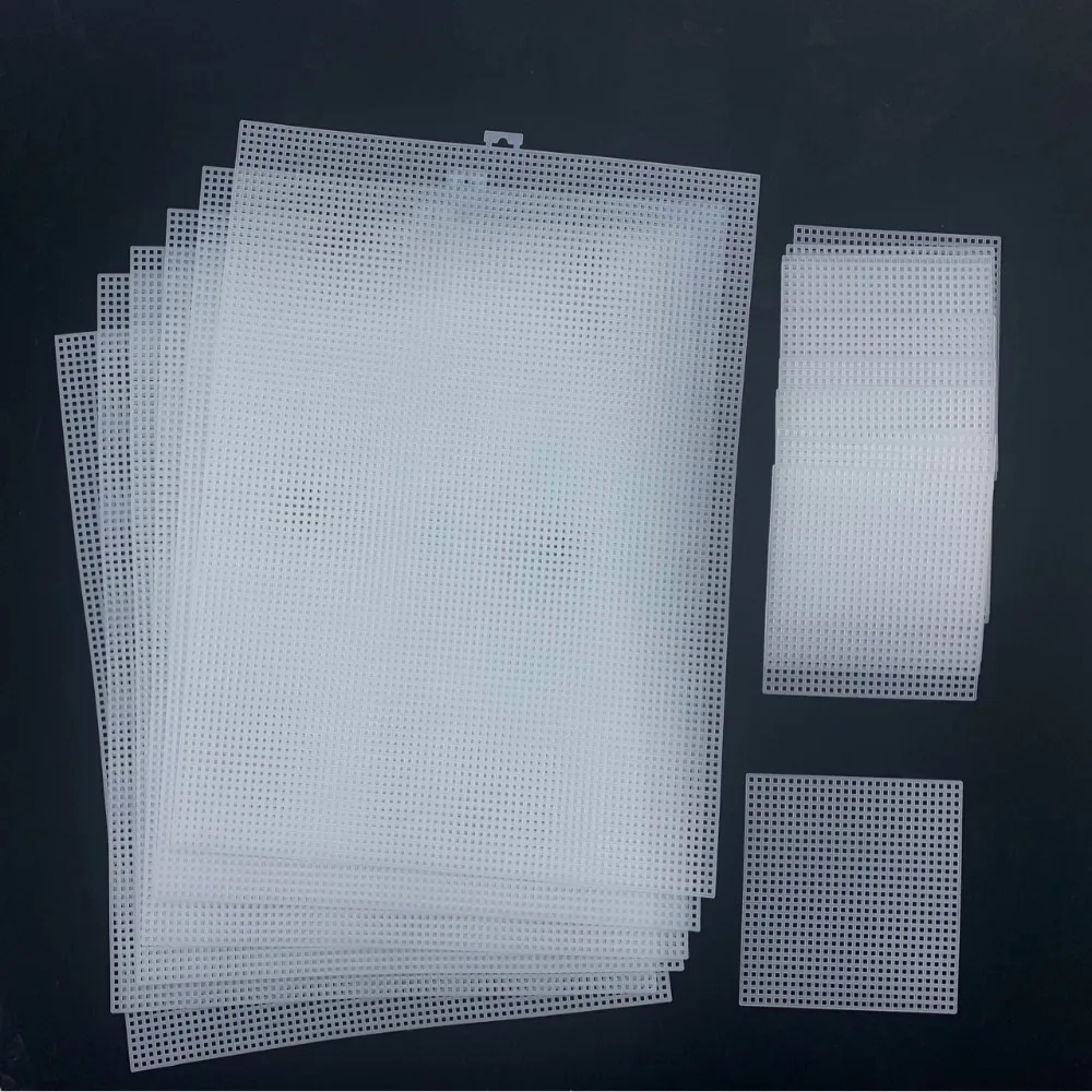 28x21cm Cross Stitch Canvas Grid 14CT Handmade Embroidery Fabric Canvas Grid Convenient Square Plastic Fabric Home embroidery fabric,cross stitch fabric