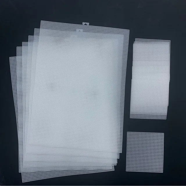 Toile Brodée Faite à la Main au Point de Croix, Tissu en Plastique, 14ct, 28x21cm 3