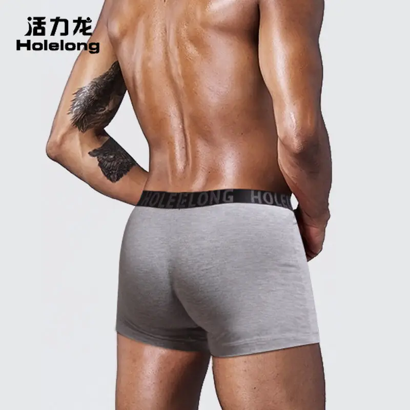 Man Penis Pouch Boxers Breathable Sexy Slip Lingerie Front Open Hole U-Convex Underwear Modal Bulge Enhancing Health Care Briefs