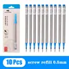 Jinhao Rollerball Pen screw refill 0.5mm 0.7mm Spiral Signature Replacement refill Blue ink 1