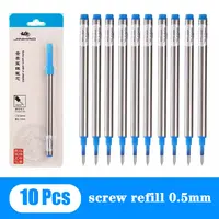 Jinhao Rollerball Pen screw refill 0.5mm 0.7mm Spiral Signature Replacement refill Blue ink 1