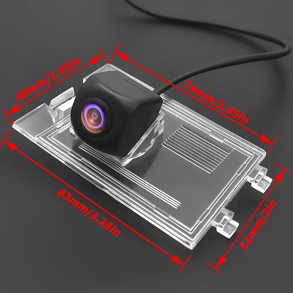 CCD Telecamera Posteriore Con Traiettorie Dinamiche | Per Jeep Compass (2011-2015) E Patriot (2007-2016) | 4 LED - 3