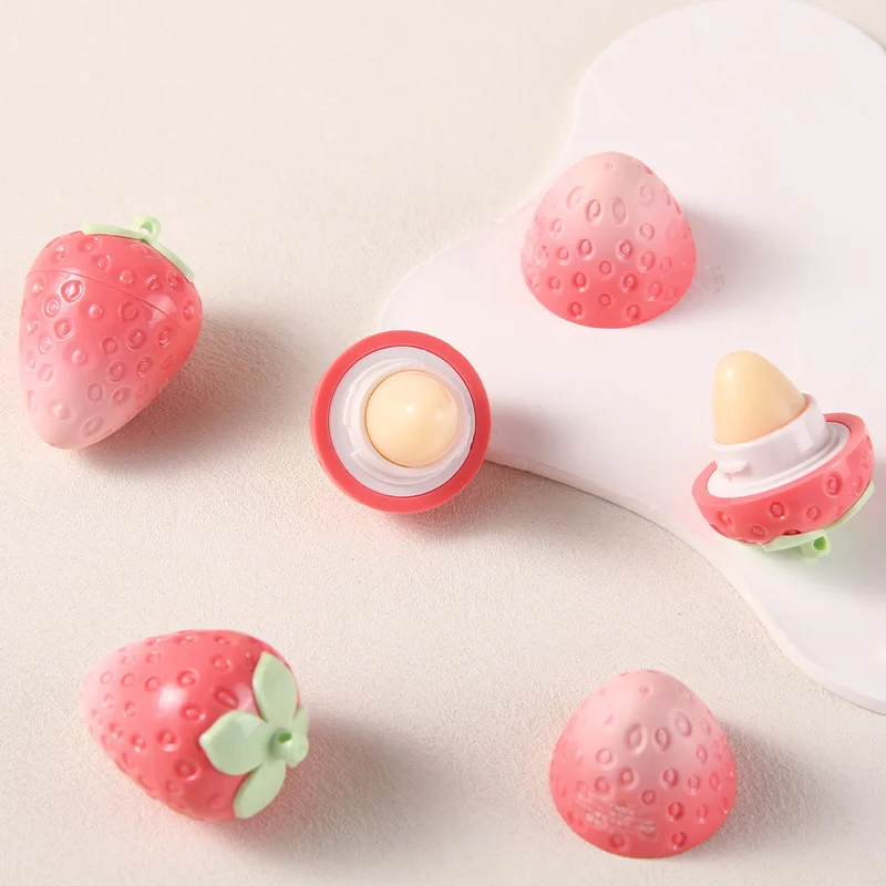 Shiji Strawberry Temperature-Changing Lip Balm — Intense Hydration, Protects and Softens Lips, Perfect for Students 6