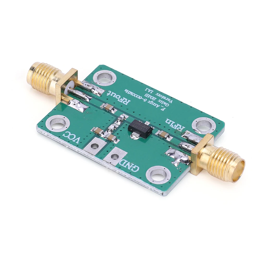 5-6000MHz RF Amplifier Module Gain 20dB Ultra-wideband RF Wideband Amplifier DC 5V RF Signal Power Amplifier Board 85mA