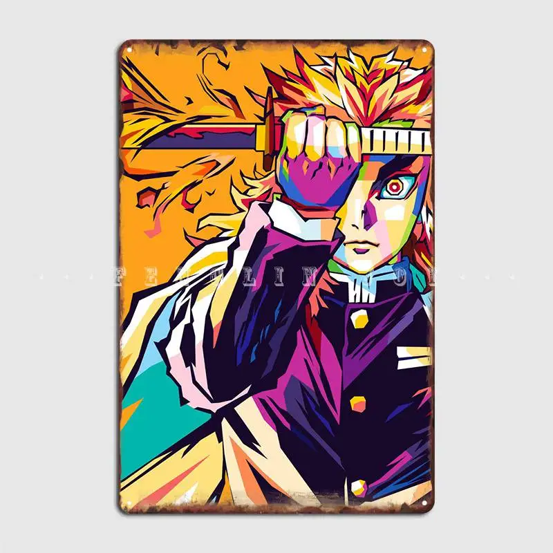 

Металлическая вывеска Rengoku kyoпроволока Wpap, домашний персонализированный настенный фотопостер