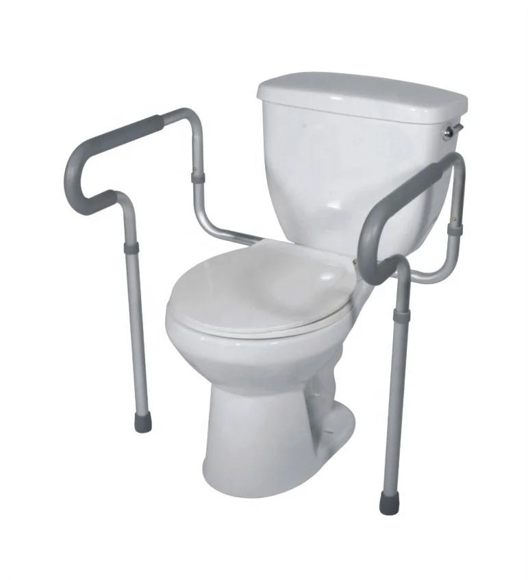 

Easy Lock Patient Toilet Seat Commode Safety Armrest Frame For The Elderly