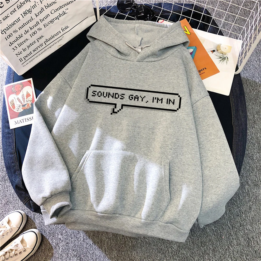 

Lesbian hoodies women gothic streetwear Korean style long sleeve top Hood Pullover female streetwear Pullover